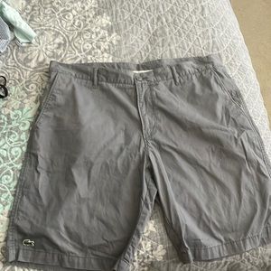 Grey Lacoste mens shorts size 38